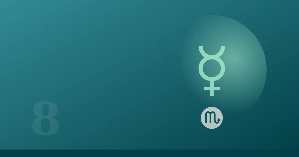 Emerald Budha in the eighth house of a Mesh Lagna kundali in Vrishchika